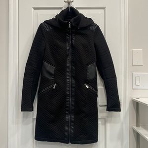 BCBGeneration Black Herringbone Coat